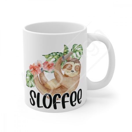 Lazy Sloth - Lusta lajhár bögre - SLOFFEE 