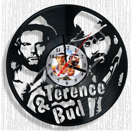 Bakelit óra Bud Spencer és Terence Hill - hanglemez óra