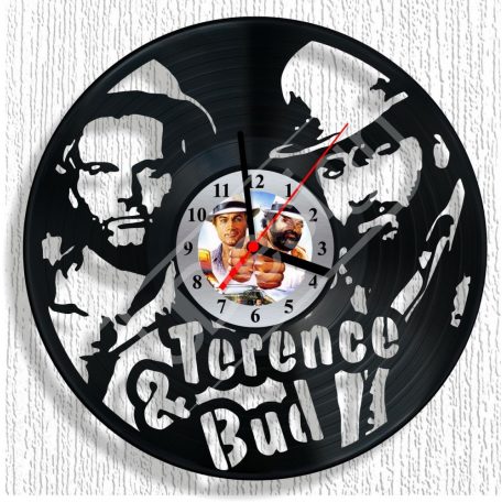 Bakelit óra Bud Spencer és Terence Hill - hanglemez óra