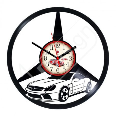 Mercedes hanglemez óra - bakelit óra