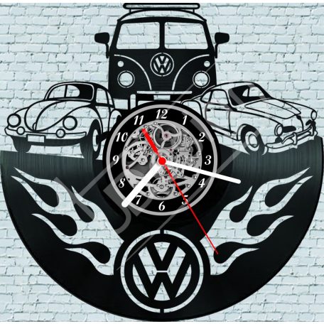 VW retro hanglemez óra - bakelit óra