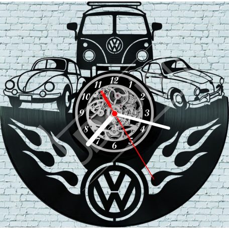 VW Volkswagen retro hanglemez óra - bakelit óra