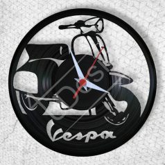 Vespa motoros hanglemez óra - bakelit óra