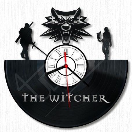Witcher III hanglemez óra - bakelit óra
