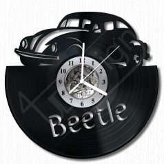 VW Beetle - Volkswagen bogár hanglemez óra - bakelit óra