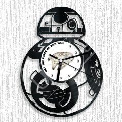 Star Wars BB-8 hanglemez óra - bakelit óra
