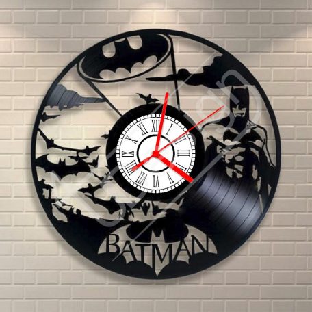 Batman hanglemez óra - bakelit óra