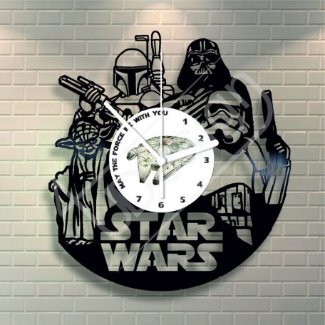 Star Wars hanglemez óra - bakelit óra