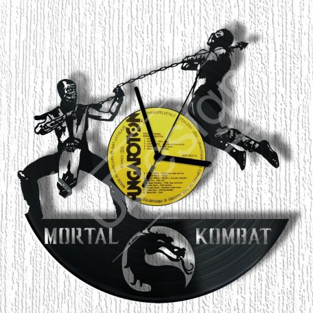 Mortal Kombat hanglemez óra - bakelit óra