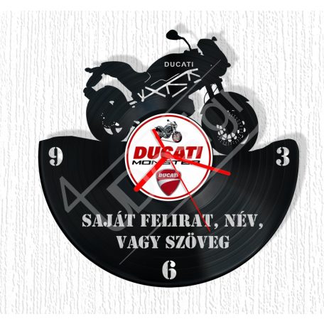 Ducati hanglemez óra - bakelit óra