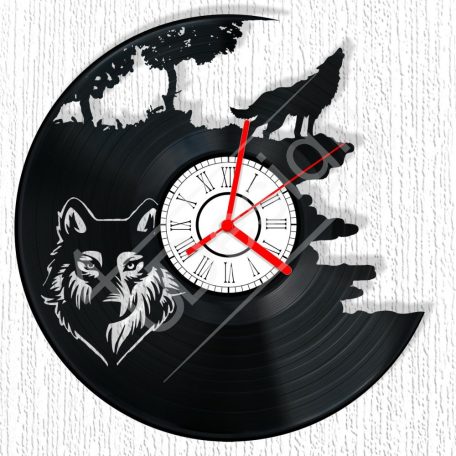 Farkas hanglemez óra - bakelit óra