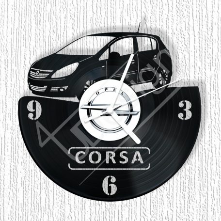 Opel Corsa hanglemez óra - bakelit óra