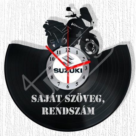 Suzuki V-strom hanglemez óra - bakelit óra