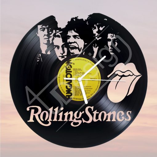 Rolling Stones hanglemez óra - bakelit óra