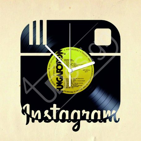 Instagram hanglemez óra - bakelit óra