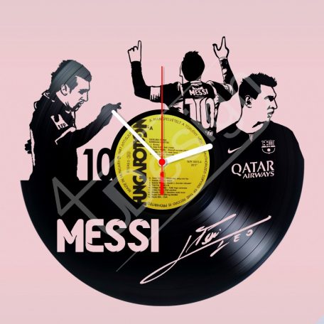 Lionel Messi hanglemez óra - bakelit óra