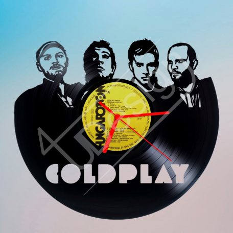 Coldplay hanglemez óra - bakelit óra