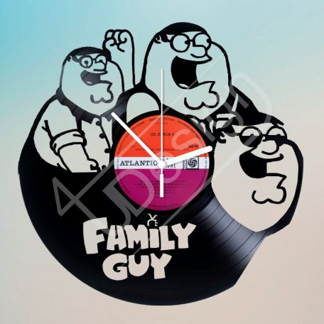 Family Guy hanglemez óra - bakelit óra