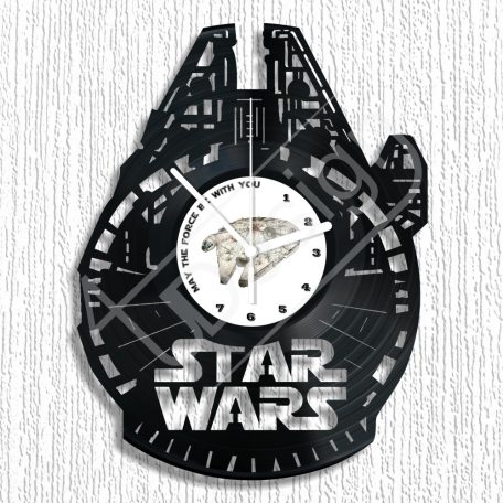 Star Wars Millenium Falcon hanglemez óra - bakelit óra