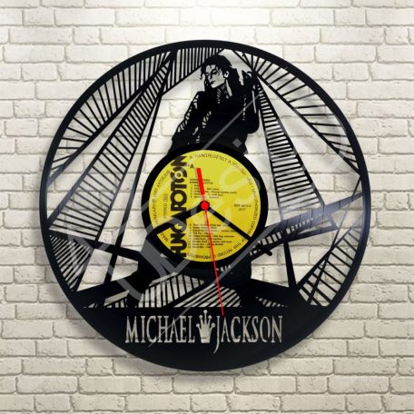 Michail Jackson hanglemez óra - bakelit óra