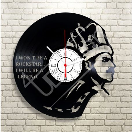 Freddie Mercury - Queen hanglemez óra - bakelit óra