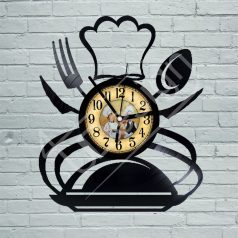 Szakács hanglemez óra - bakelit óra