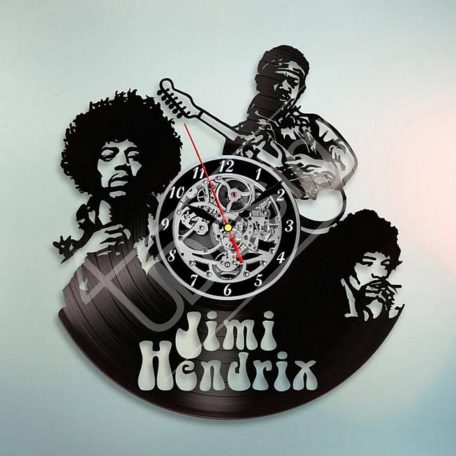 Jimi Hendrix hanglemez óra - bakelit óra