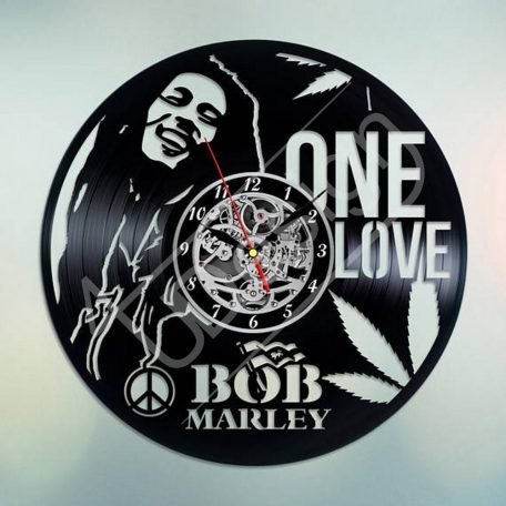 Bob Marley hanglemez óra - bakelit óra