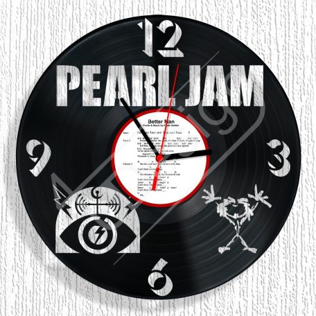 Pearl Jam hanglemez óra - bakelit óra