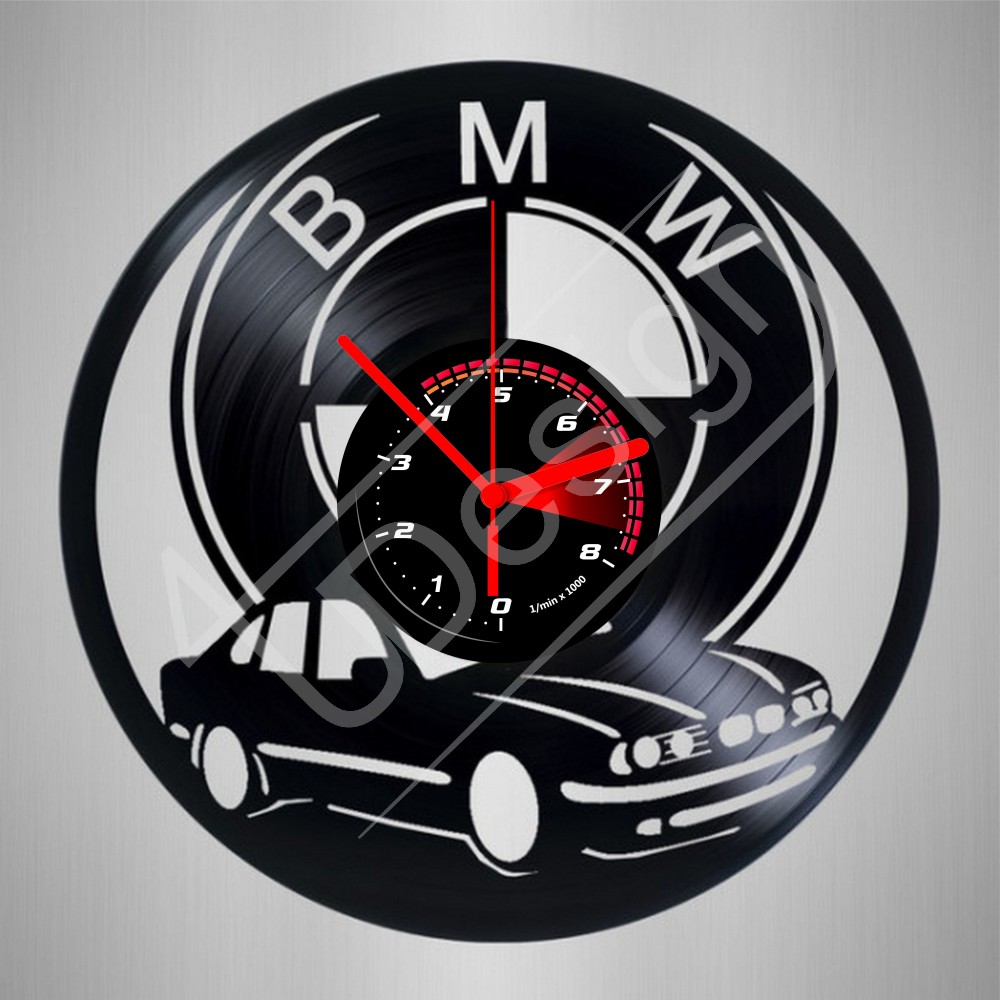 مجموع التعطيل كافتيريا  BMW hanglemez óra - bakelit óra - Egyedi ajándék és dísztárg