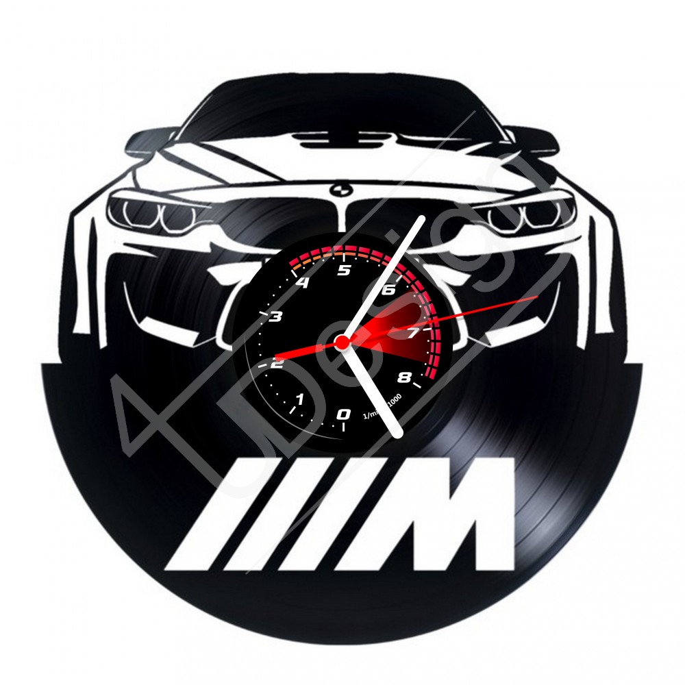 التاريخ مماثل الاسترخاء  BMW M hanglemez óra - bakelit óra - Egyedi ajándék és dísztá