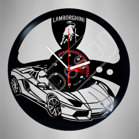 Lamborghini hanglemez óra - bakelit óra