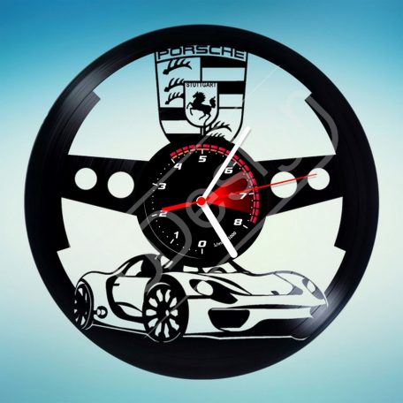 Porsche hanglemez óra - bakelit óra