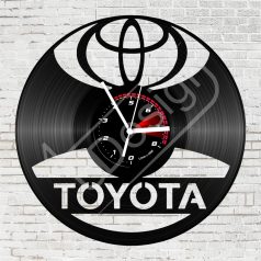 Toyota hanglemez óra - bakelit óra