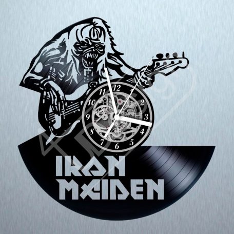 Iron Maiden hanglemez óra - bakelit óra