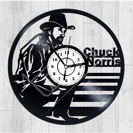 Chuck Norris hanglemez óra - bakelit óra