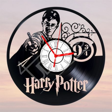 Harry Potter hanglemez óra - bakelit óra