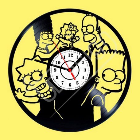 The Simpsons hanglemez óra - bakelit óra