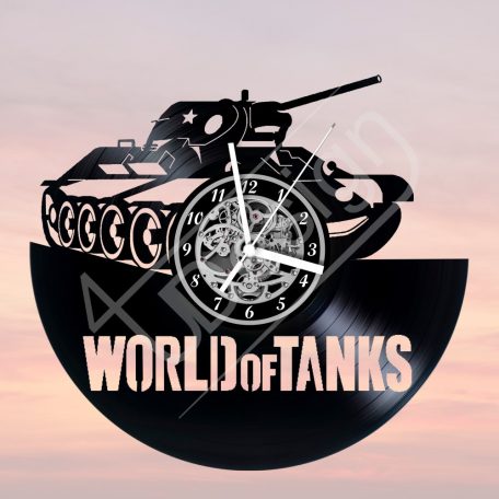 World of Tanks - WOT tankos hanglemez óra - bakelit óra