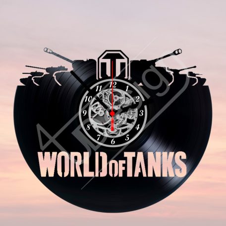 World of Tanks - WOT tankos hanglemez óra - bakelit óra