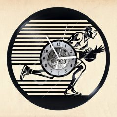 Kosárlabdás hanglemez óra - bakelit óra