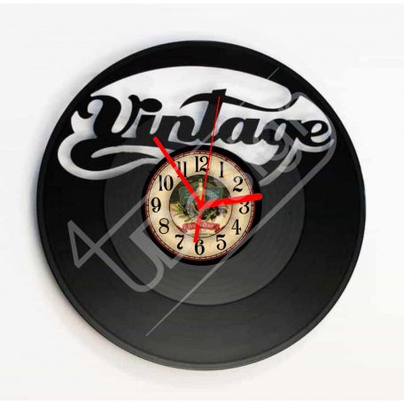 Vintage hanglemez óra - bakelit óra