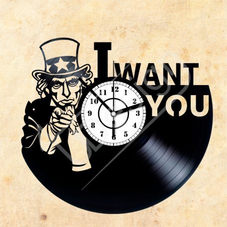 I Want You hanglemez óra - bakelit óra