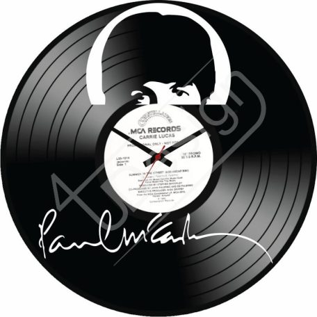 Paul McCartney hanglemez óra - bakelit óra