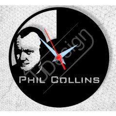 Phil Colins hanglemez óra - bakelit óra
