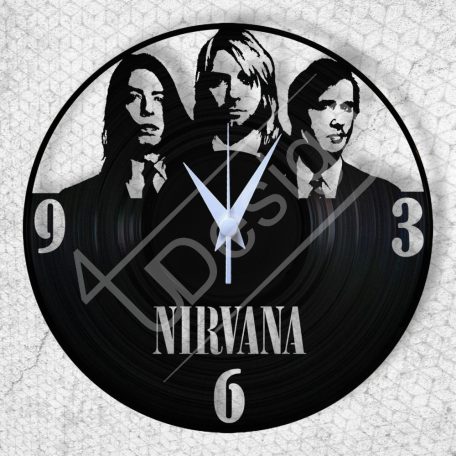 Nirvana hanglemez óra - bakelit óra