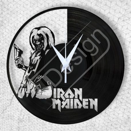 Iron Maiden hanglemez óra - bakelit óra