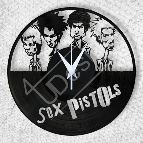 Sex Pistols hanglemez óra - bakelit óra