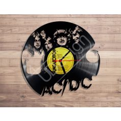 AC/DC hanglemez óra - bakelit óra