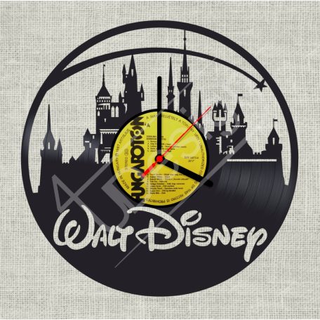 Walt Disney hanglemez óra - bakelit óra